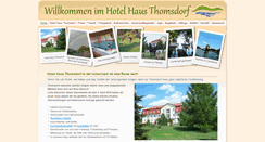 Desktop Screenshot of hotel-thomsdorf.de
